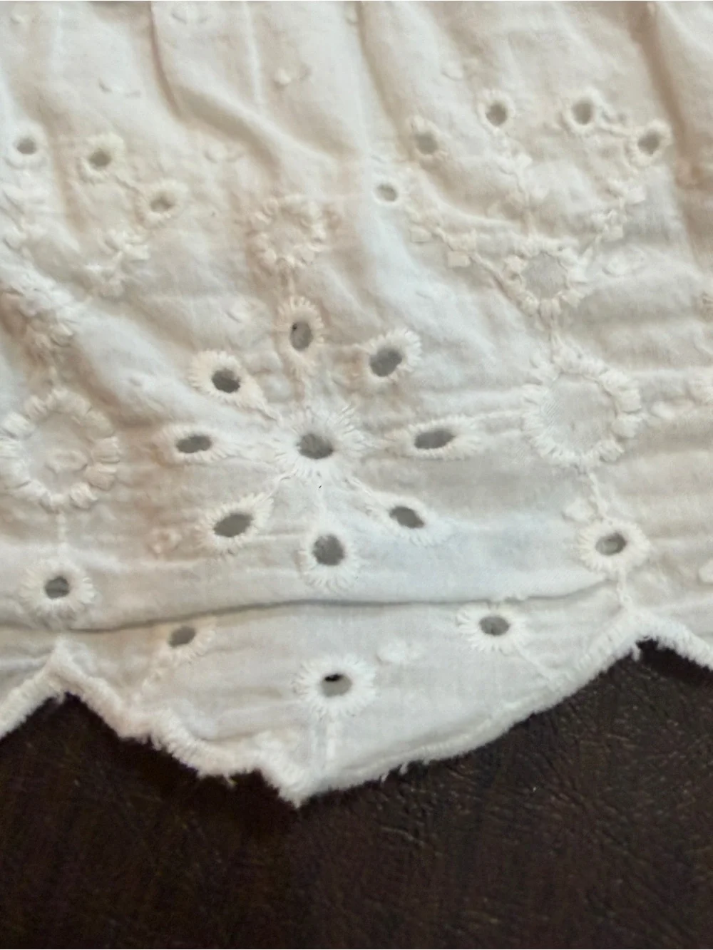 White Eyelet Summer Dress for Girls by